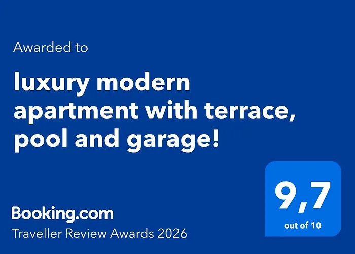 Luxury Modern With Terrace, Pool And Garage! Apartmán *