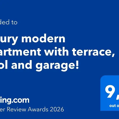 Luxury Modern With Terrace, Pool And Garage! Apartmán *